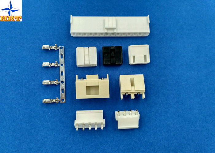One Row Battery Terminal Connectors 3.96mm With Brass / Phosphor Bronze Side entry Housing