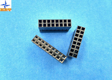 الصين LVDS Connector 2.54mm Pitch Dual Rows Power Connectors PBT Material Without Nose مصنع